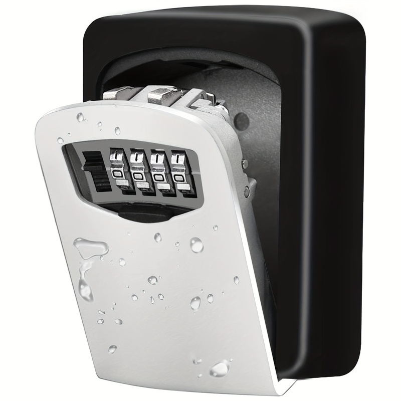 Lockbox Key Secure - صندوق مفاتيح مركب يُثبت على الحائط،