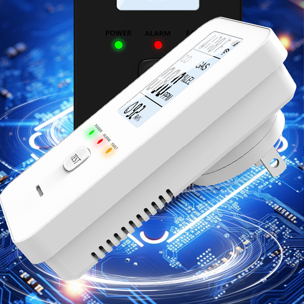 Co Detector Plug - جهاز كشف الغاز الطبيعي وأول أكسيد