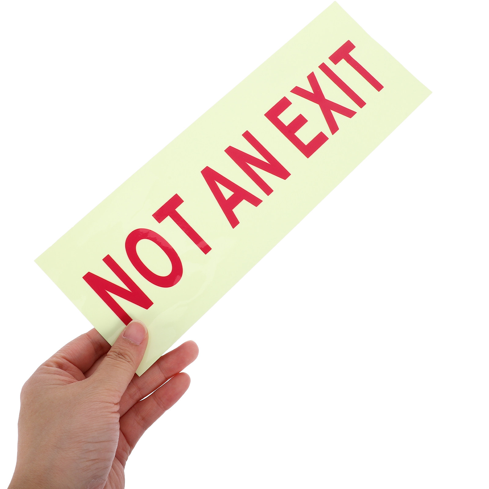 Emergency Exit Sign - قطعتان من الملصقات اللاصقة ذاتية اللصق