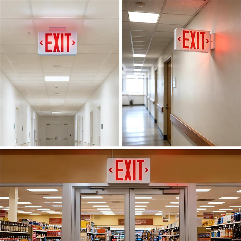 [جديد! A25P] لافتة خروج حمراء، - مراجعة Emergency Exit Sign وسعره