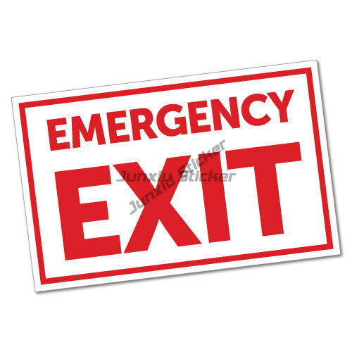 ملصق فينيل لخروج الطوارئ ، علا - مراجعة Emergency Exit Sign وسعره