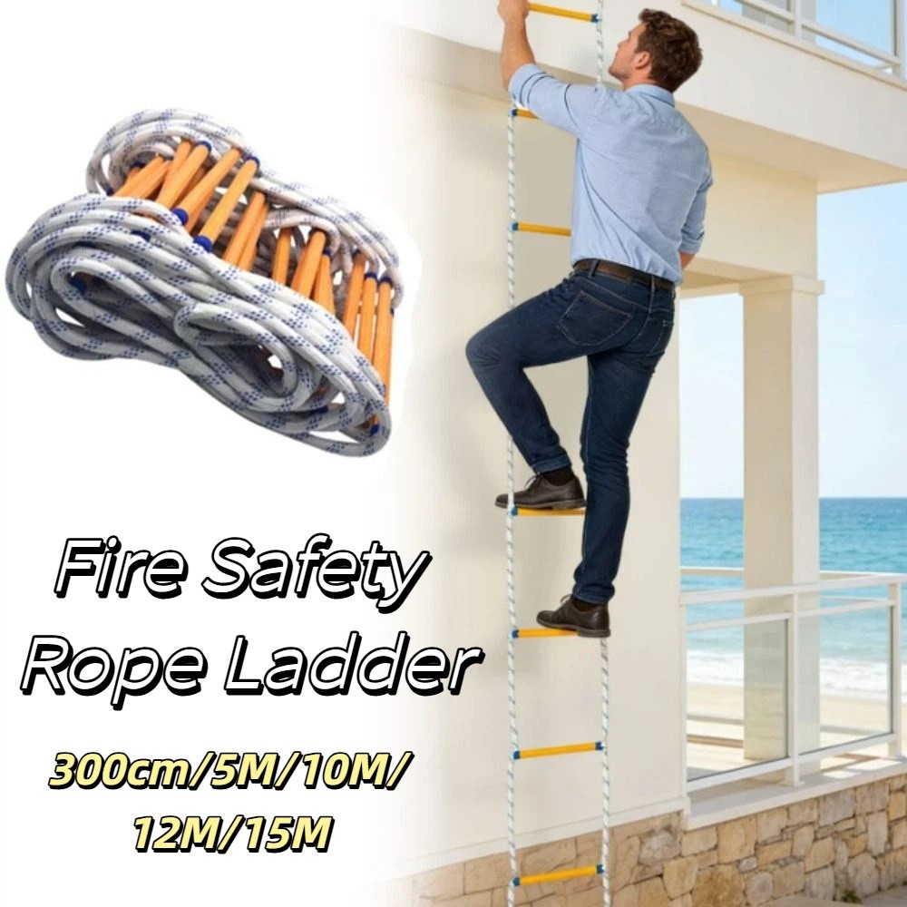 سلم حبل معزول مانع للانزلاق لل - مراجعة Fire Escape Ladder وسعره