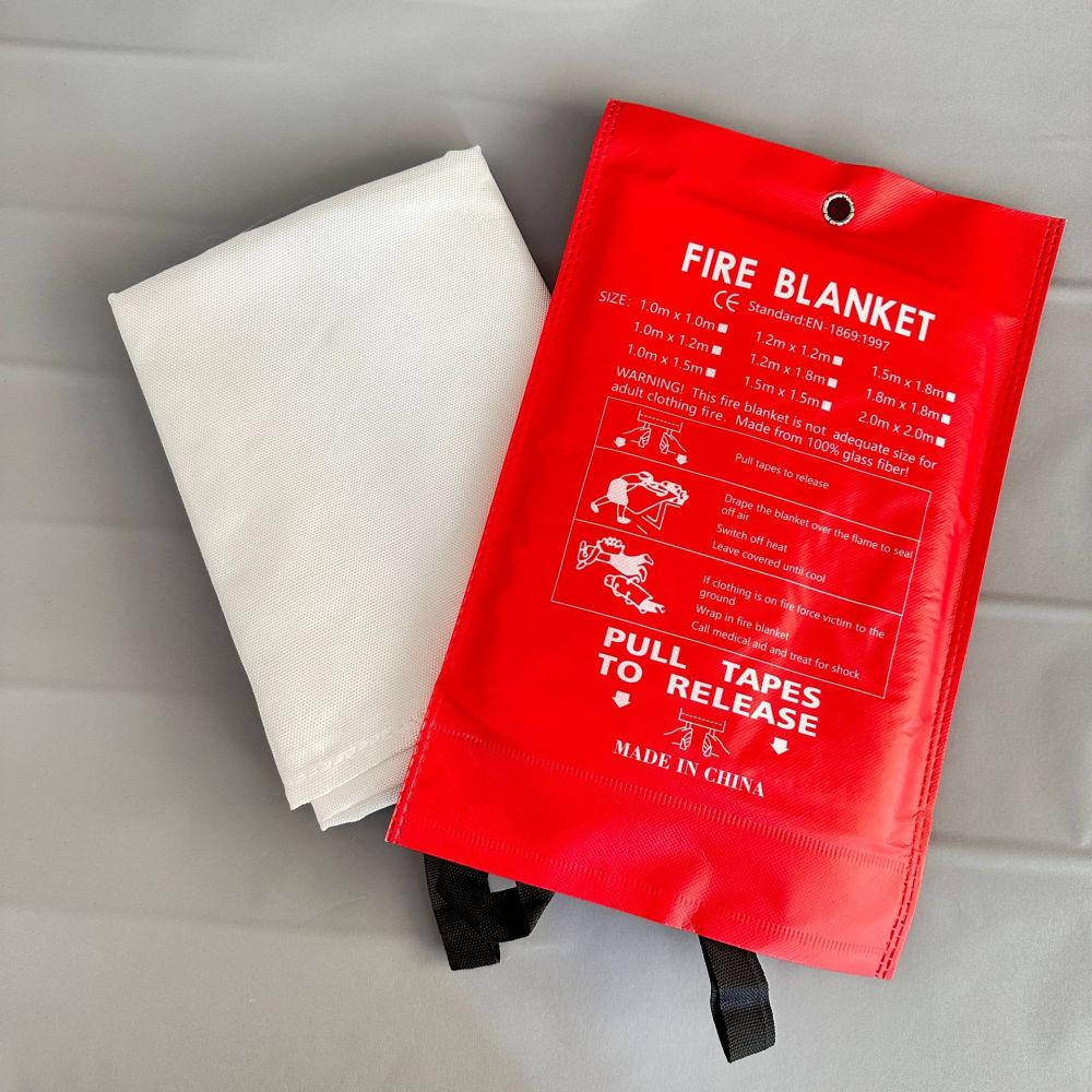 بطانية حريق محمولة، قماش أمان  - مراجعة Fire Blanket Kitchen وسعره