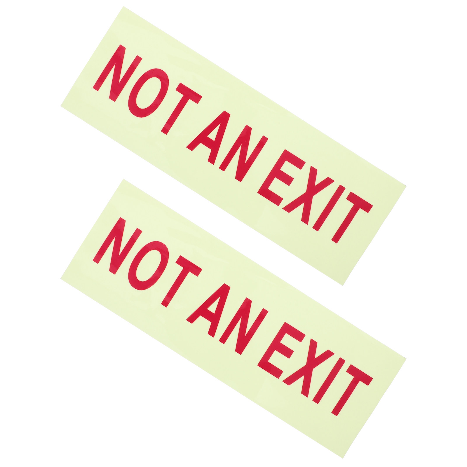 قطعتان من الملصقات اللاصقة ذات - مراجعة Emergency Exit Sign وسعره