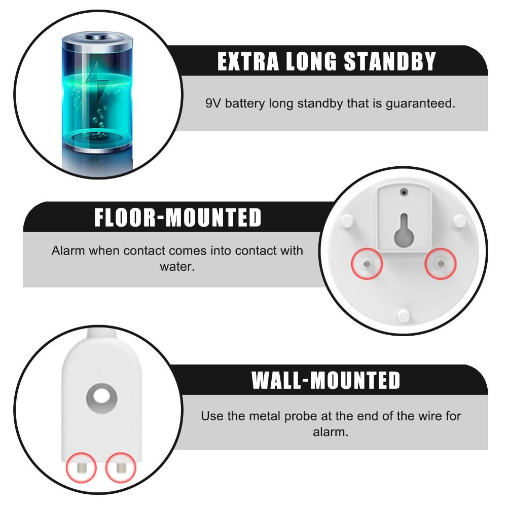جهاز إنذار تسرب المياه بمستشعر - مراجعة Water Alarm Sensor وسعره