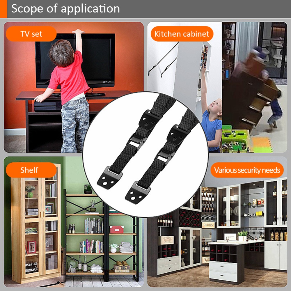 قطعتان من مثبتات الأثاث المصنو - مراجعة Earthquake Anchor Strap وسعره