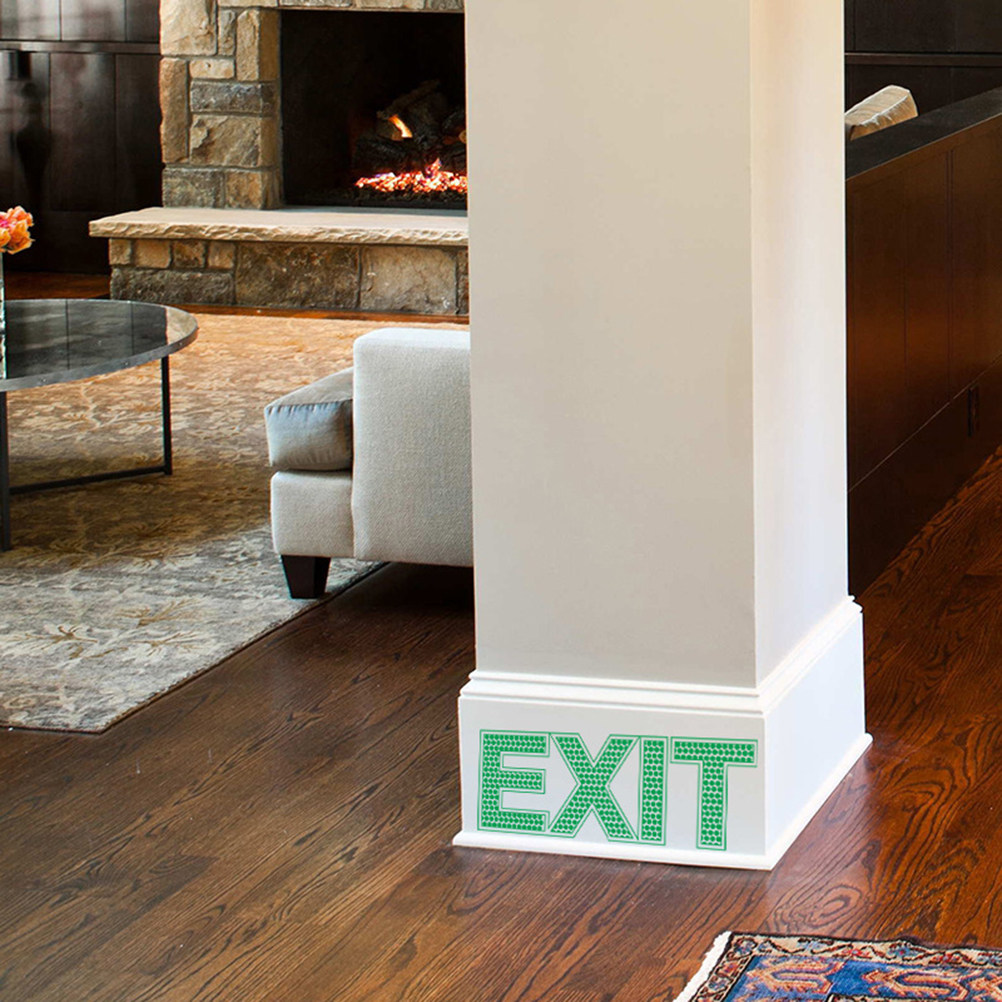 ملصق حائط للخروج، لافتة أمان ط - مراجعة Emergency Exit Sign وسعره